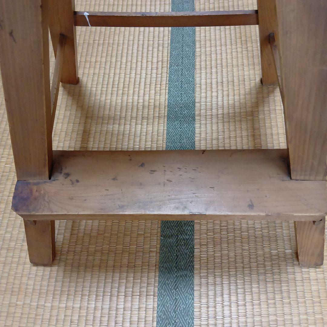 【昭和レトロ】木製スツール　踏み台　ディスプレイ台