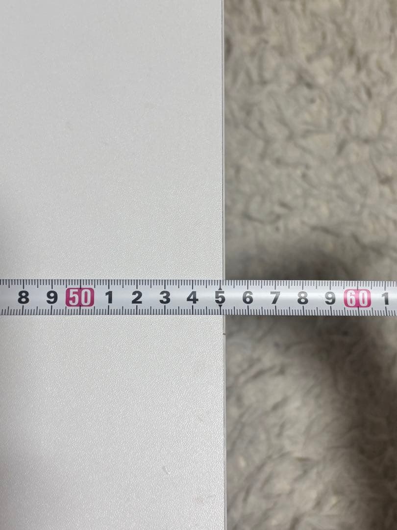 ホワイト 楕円形センターテーブル