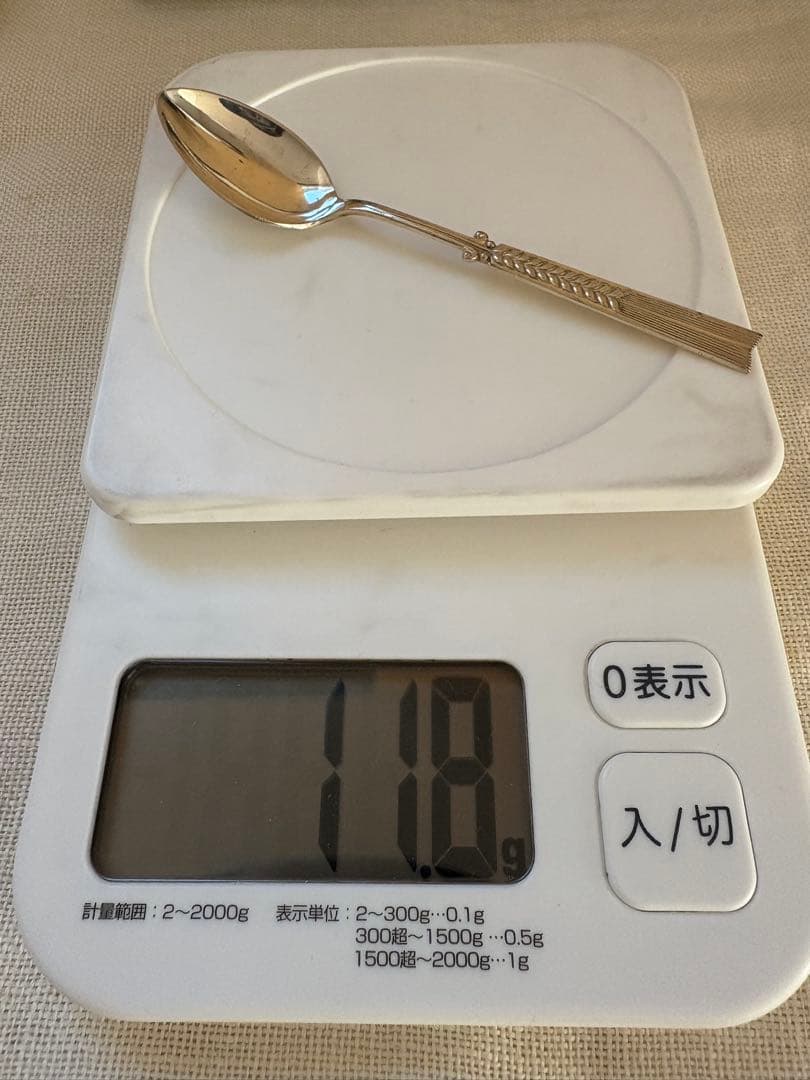 銀製　ティースプーン5本　銀座和光