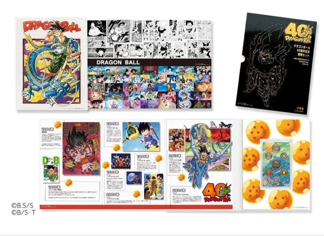 ドラゴンボール 40周年記念　プルーフ硬貨・貨幣セット