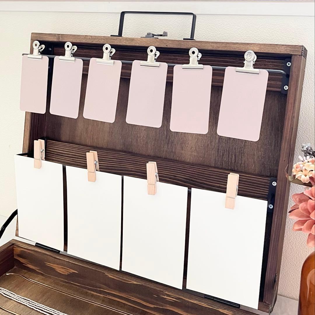 トランク型アイアンバーディスプレイボックス(ブラウン)