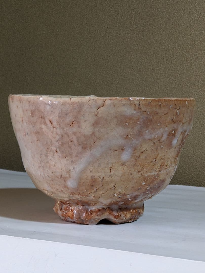 ♦萩焼 渋谷泥詩造 休雪白 割高台 抹茶盌 コレクション 骨董品 アンティーク