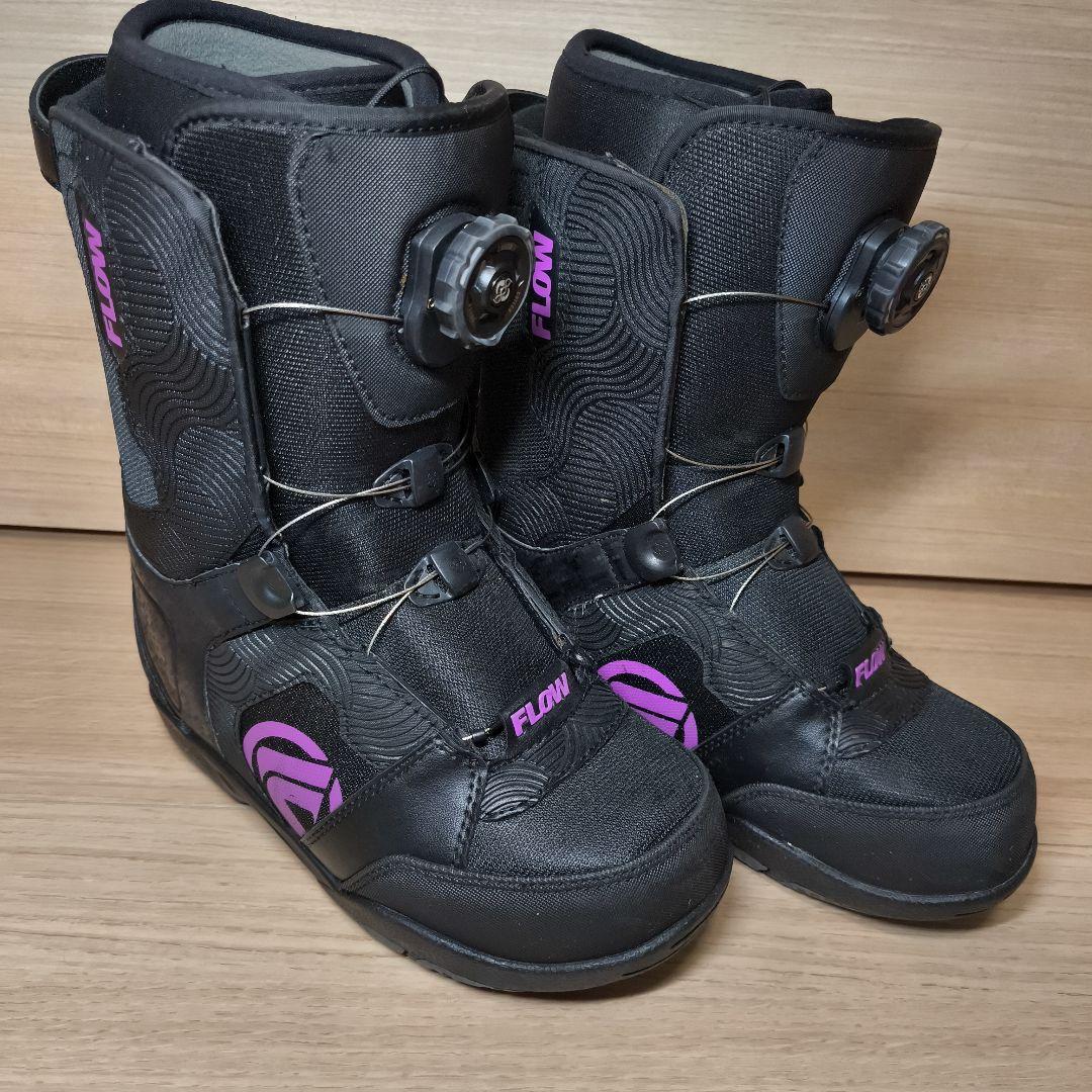 【良品】FLOW Lotus スノーボードブーツ 23cm　ボアシステム