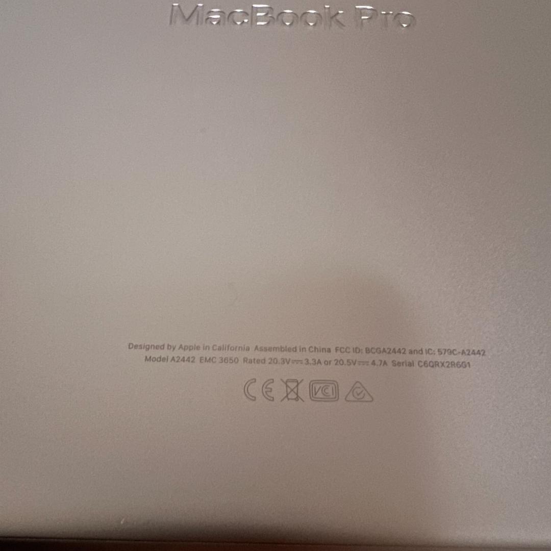 Macbook Pro 14inch M1pro 16GB / 1TB【訳あり】