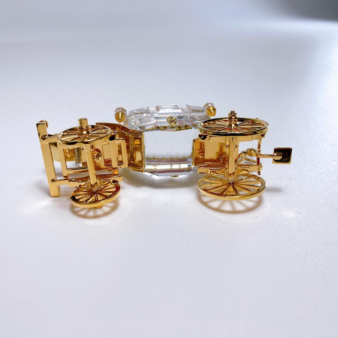 SWAROVSKI スワロフスキー 馬車　18Kゴールドコーティング|3348|