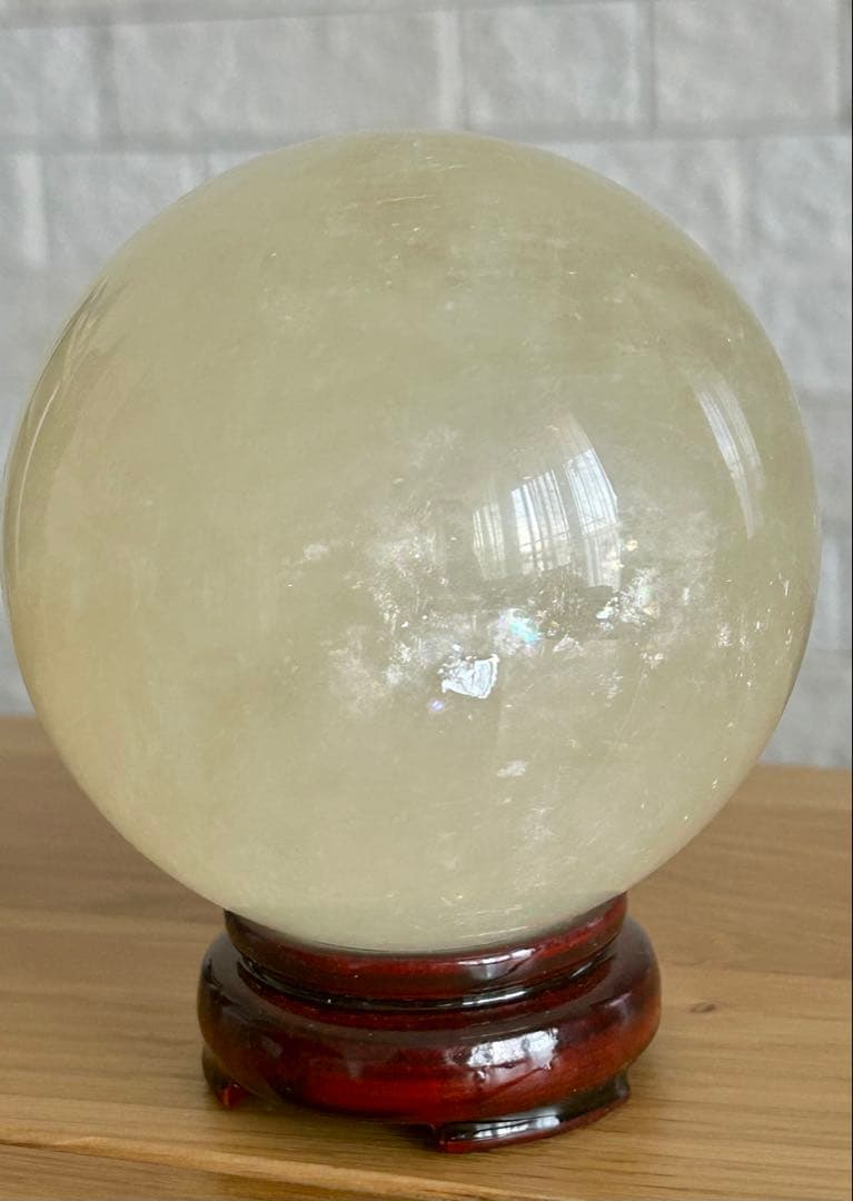 ✨虹入り✨ハニーイエローカルサイト 大玉 約93mm 1.2kg