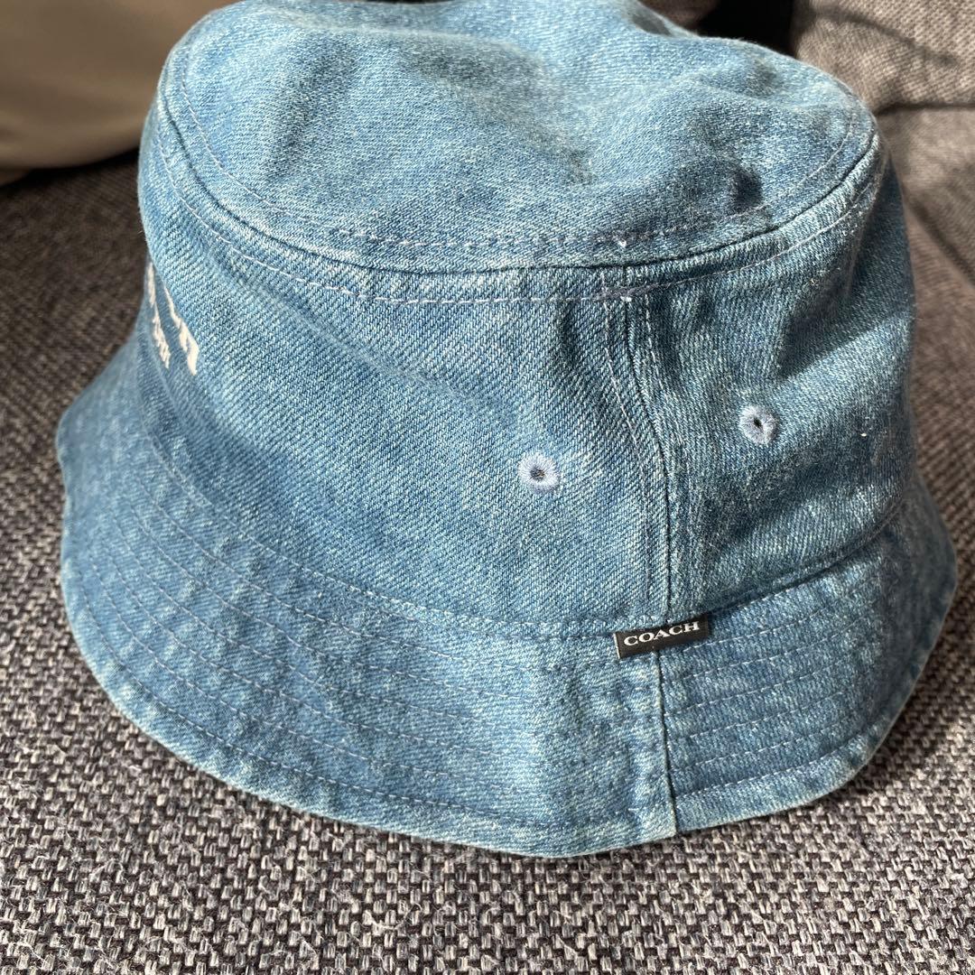COACH デニムブルーバケットハット XS/S