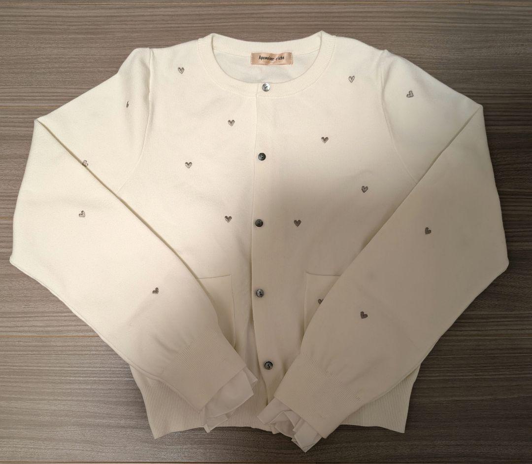 ☆ハート刺繍カーデプルオーバー　アプワイザーリッシェ