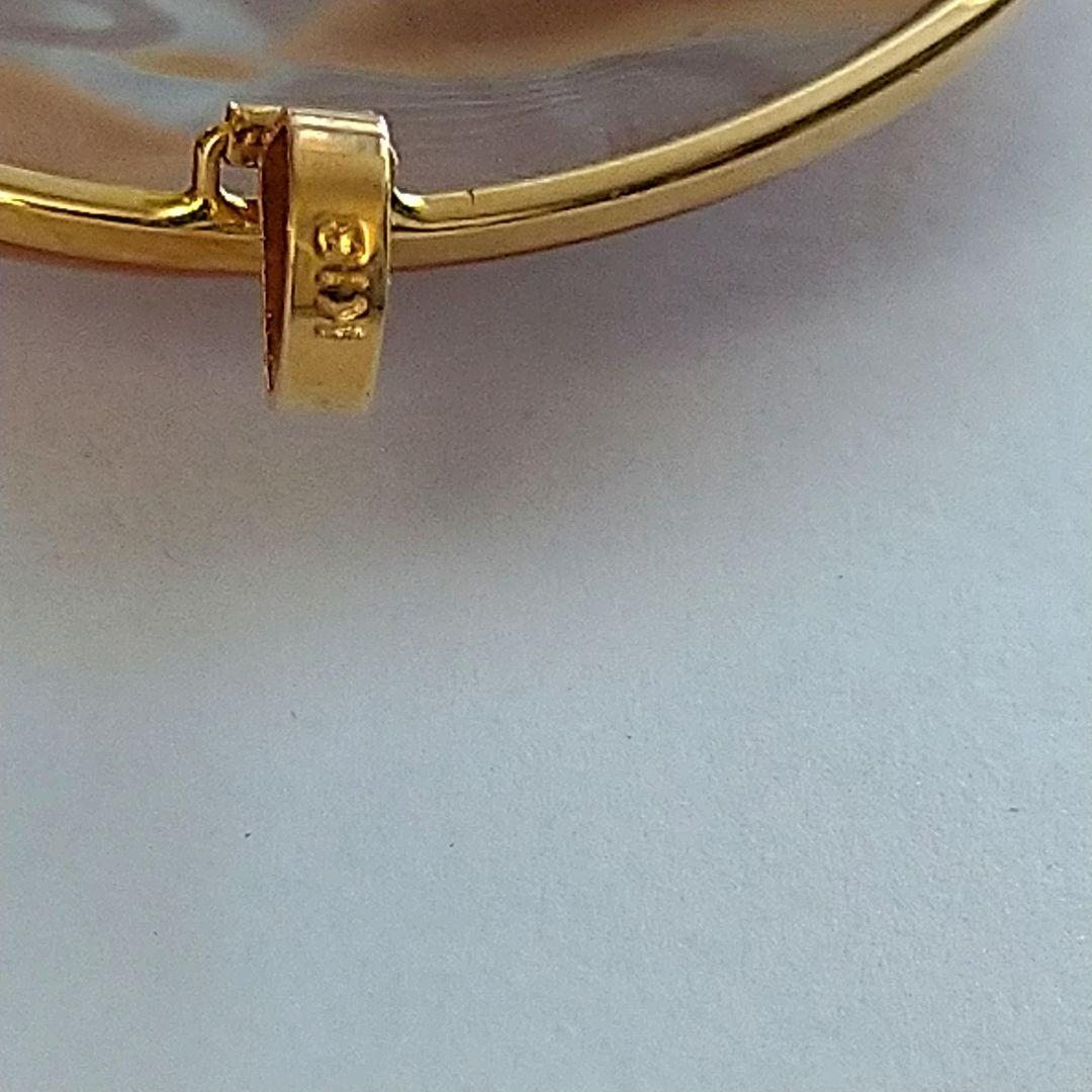 ✤作家ものシェルカメオブローチ&ペンダント✤18金✤2way✤凛として✤