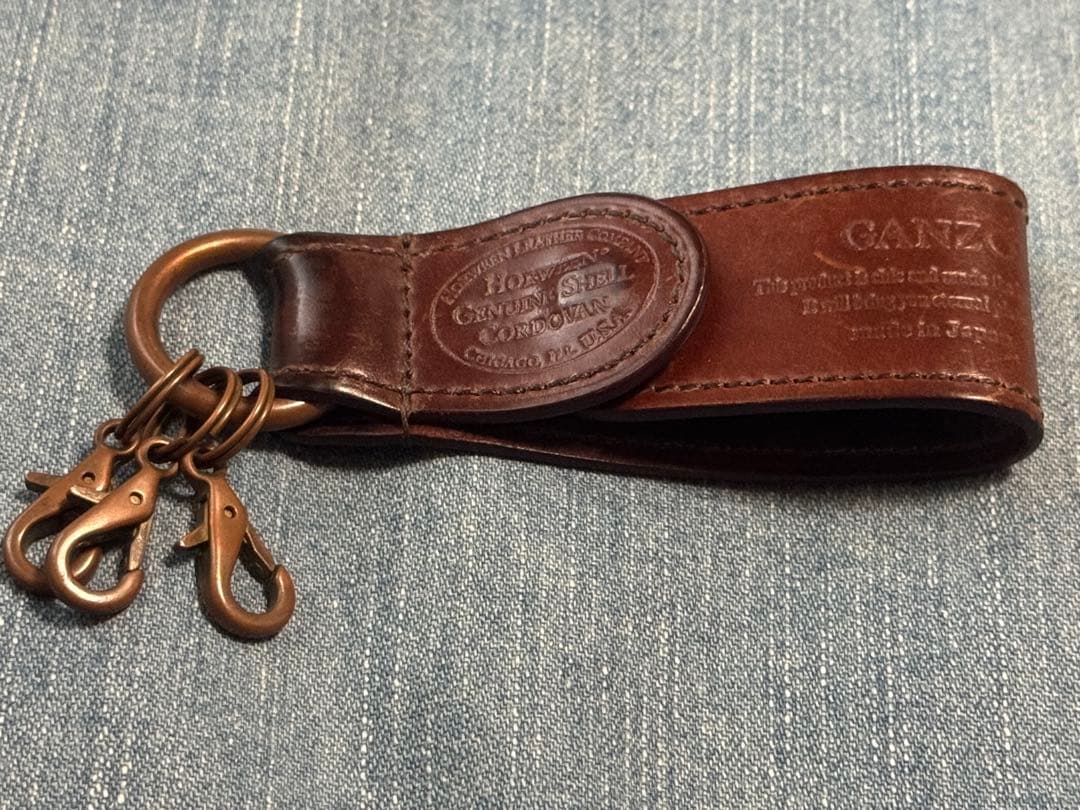 GANZO ガンゾ　SHELLCORDOVAN ループキーホルダー