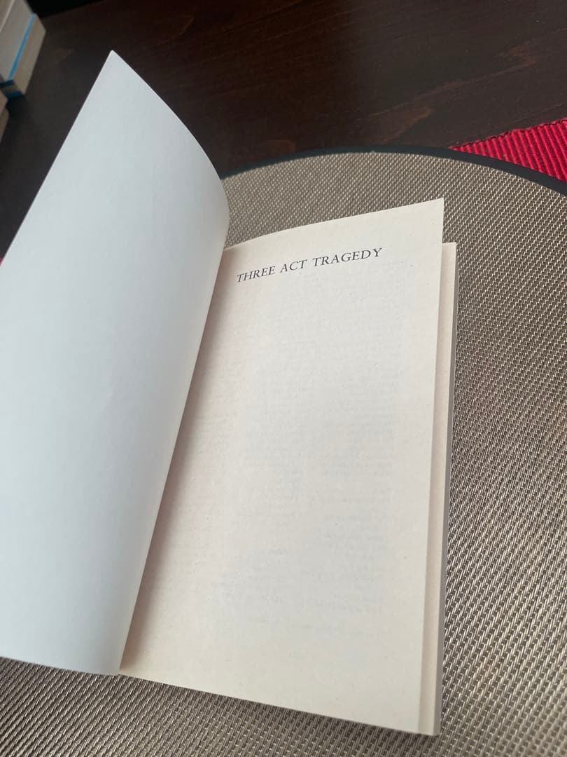 希少　Three Act Tragedy Agatha Christie