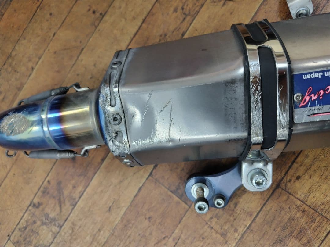 値下げしましたヤマハ YZF-R25 MT-25 オーバー　チタンスリップオン