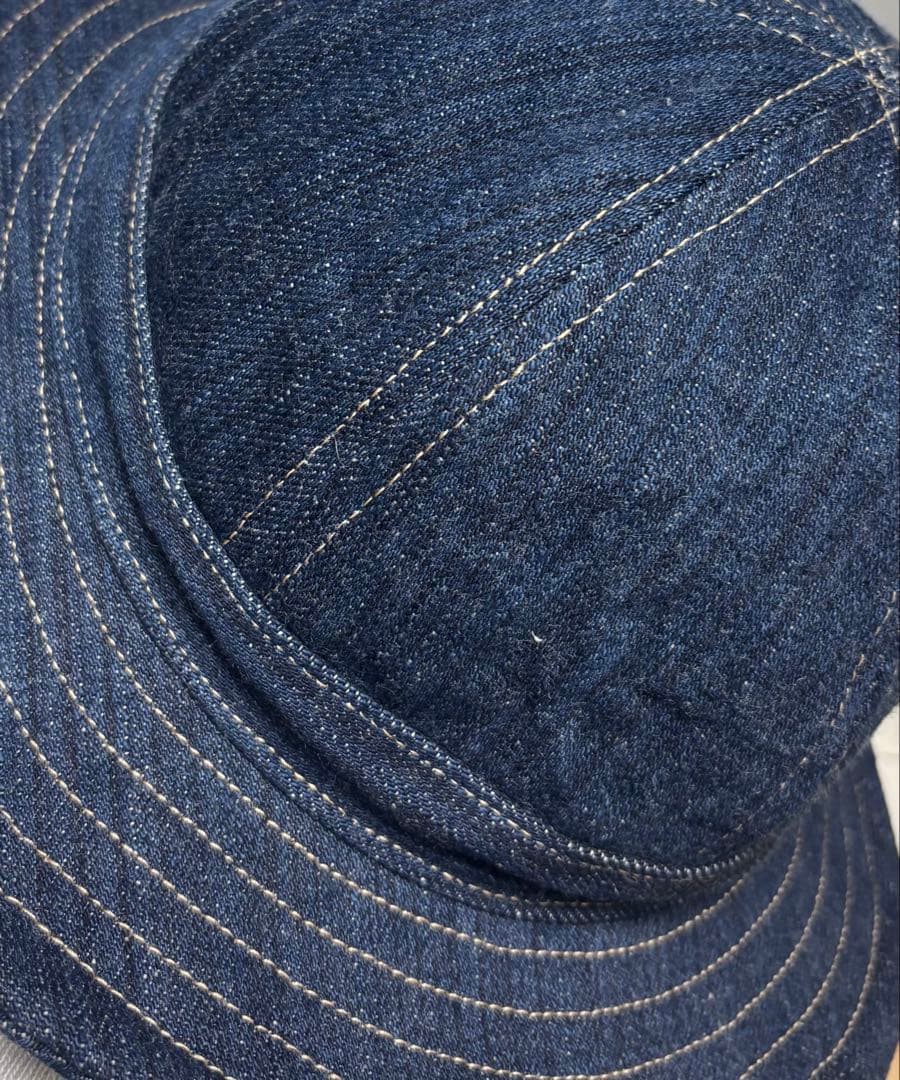 61.5cm US ARMY M-37 DENIM HAT 15ozスラブデニム