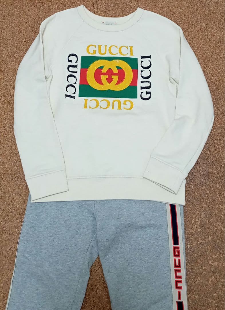 GUCCI グッチ サイドラインロゴ ジョギングパンツ スウェット サイズ10