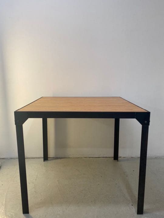 ダイニングテーブル インダストリアル 2人〜4人用 アイアン 木製 作業台