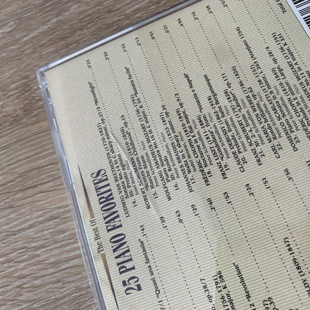 Best of 25 Piano Favorites：美品CD