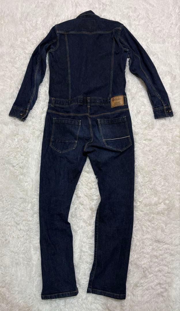 GRACE ENGINEER ストレッチデニムつなぎ 濃紺 LL 美品