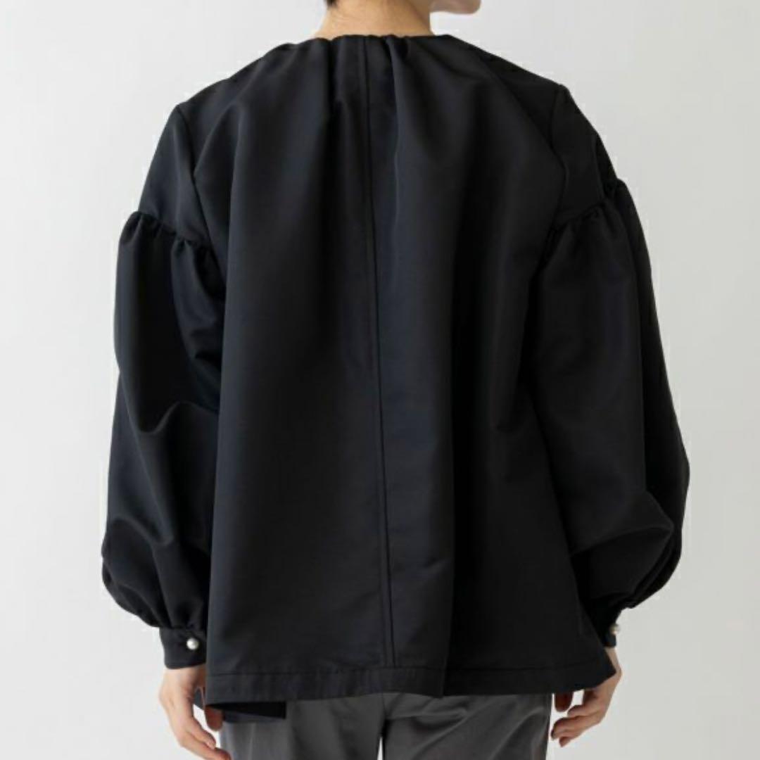 極美品❤︎24AW Sono ノーカラージャケット パール オーバーサイズ 撥水