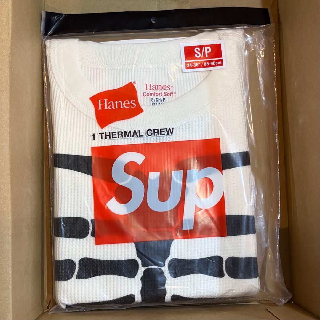 トップス Supreme x Hanes Bones Thermal Crew