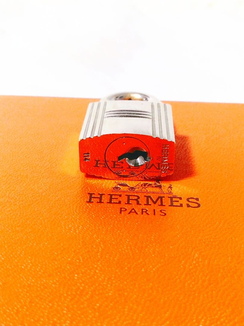 【美品】 HERMES エルメス カデナ南京錠パドロック鍵2ケ