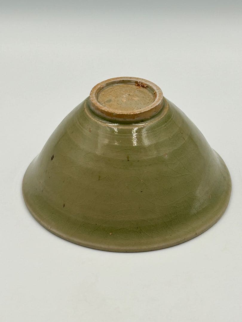 ★0052宋時代 耀州窯 青磁 斗笠碗 ★天目茶碗 茶道具 茶器 唐物天目