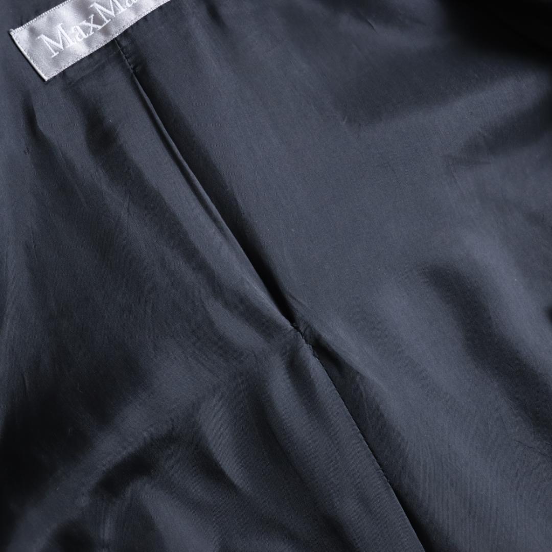 刺繍ストライプ マックスマーラ　MaxMara　テーラードジャケット　銀タグ