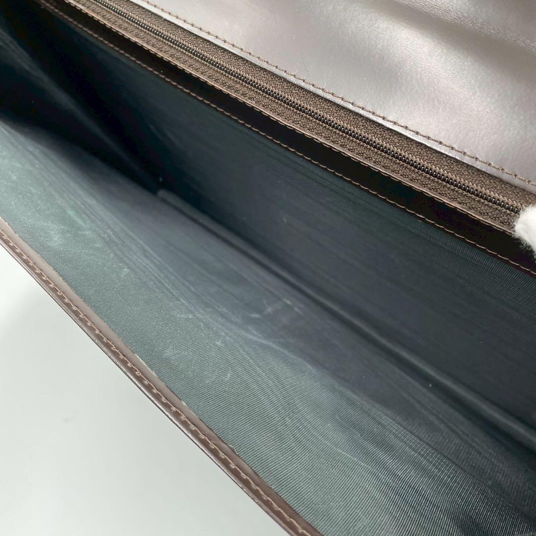 良品　ボス　ビジネスバッグ　レザー　鍵金具　通勤　保存袋付　ブラック