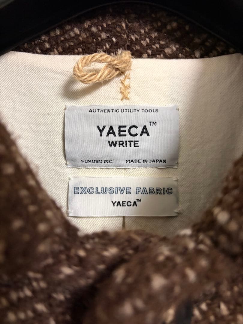 YAECA ヤエカ ダスターコート ロングコート ウール ブラウン 茶系