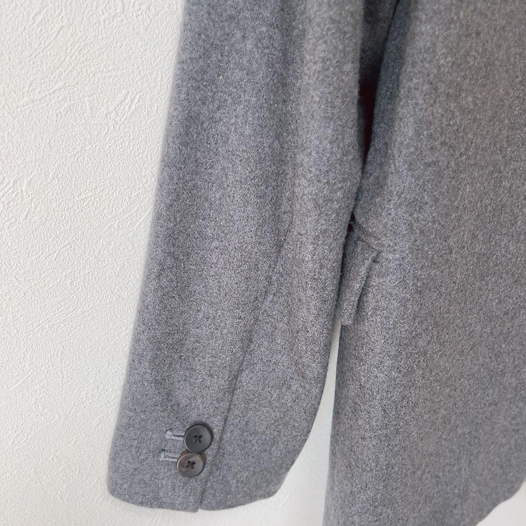 アパルトモン ドゥーズィエムクラス メルトン ノーカラージャケット グレー36