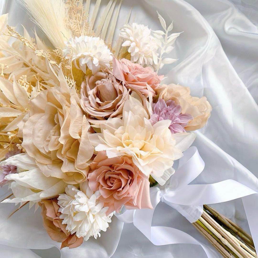 クラッチブーケ アーティフィシャルフラワーブーケ 結婚式 ウエディングブーケ