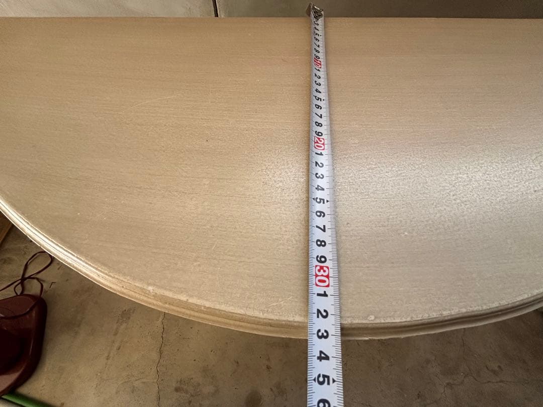 【超お宝品】昭和レトロ　コンソール木製テーブル　引き出し付き★かなり可愛いです