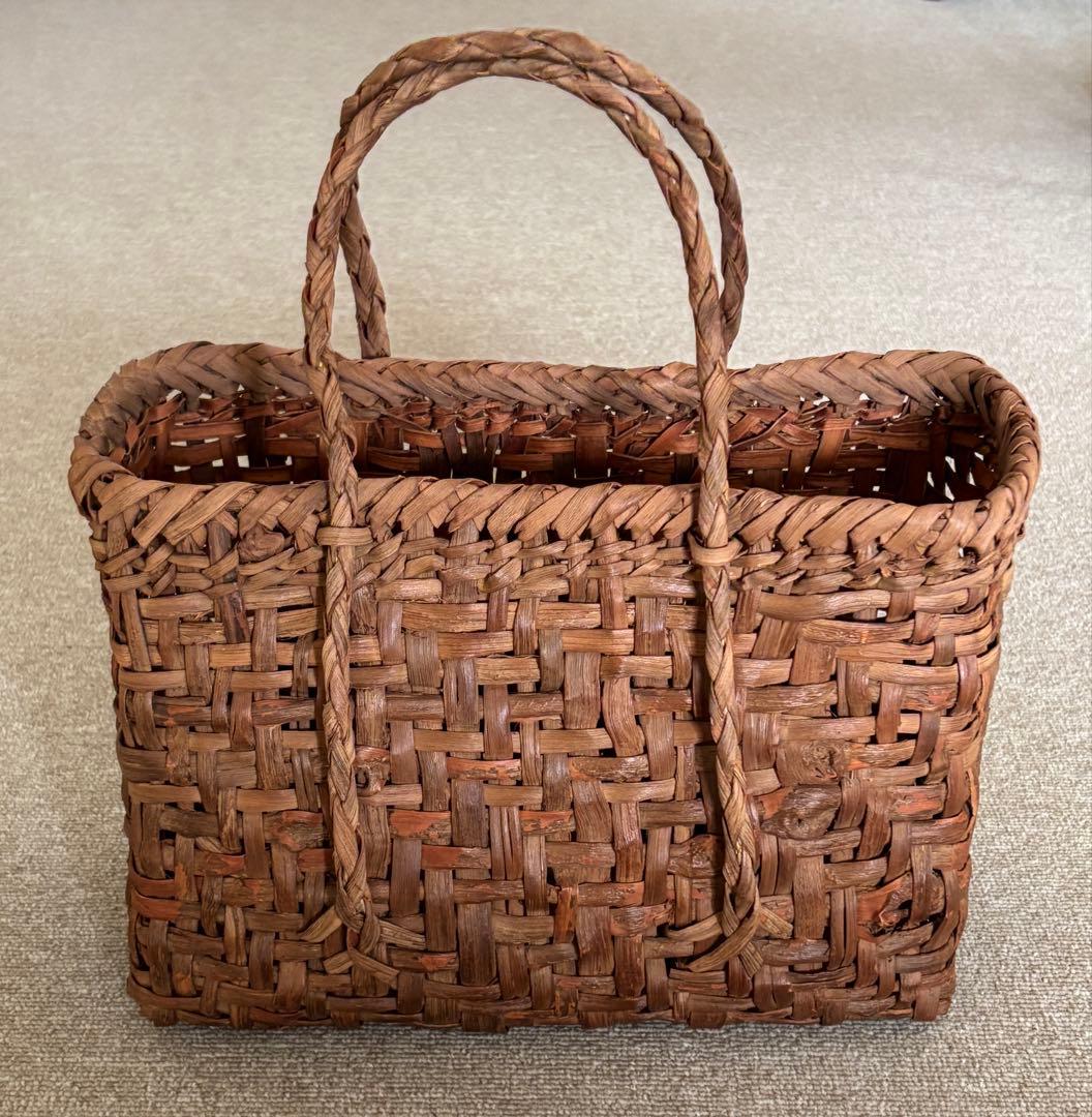 山葡萄かごバッグ 国産