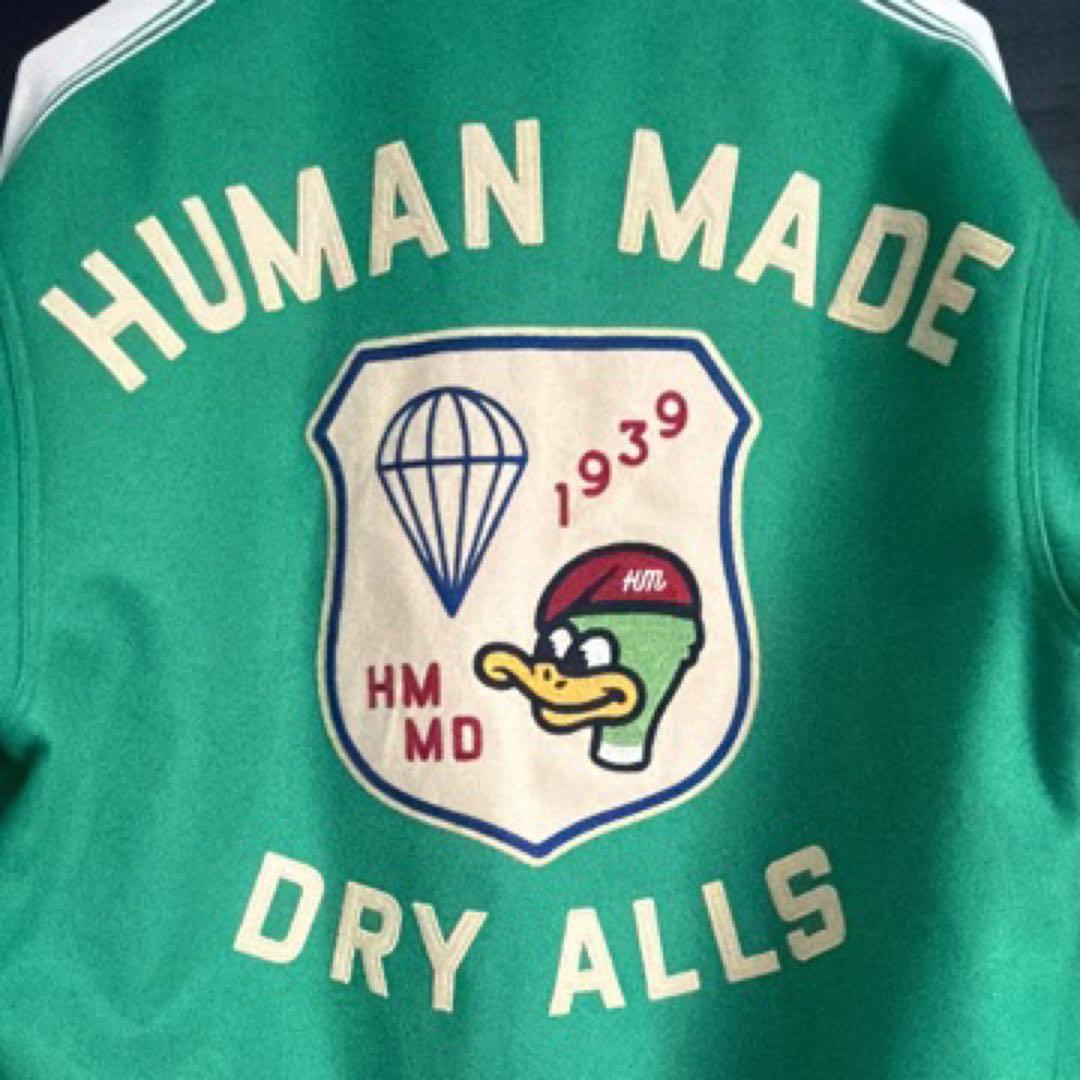HUMAN MADE グリーン スタジャン
