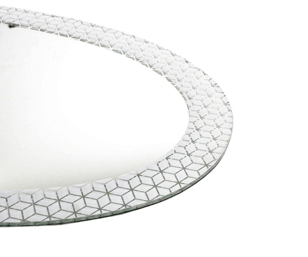 おしゃれ 幾何学模様 壁掛けウォールミラー