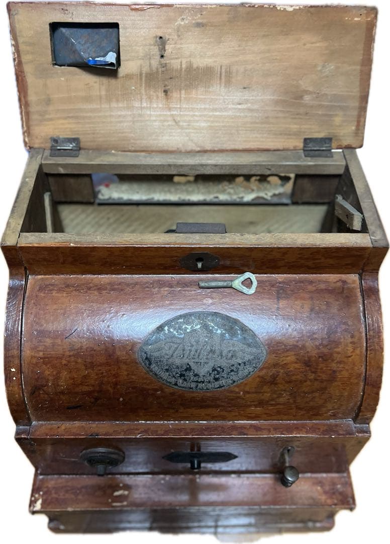 【希少】TSUBASA 木製レジスター昭和レトロアンティーク インテリア 現状品