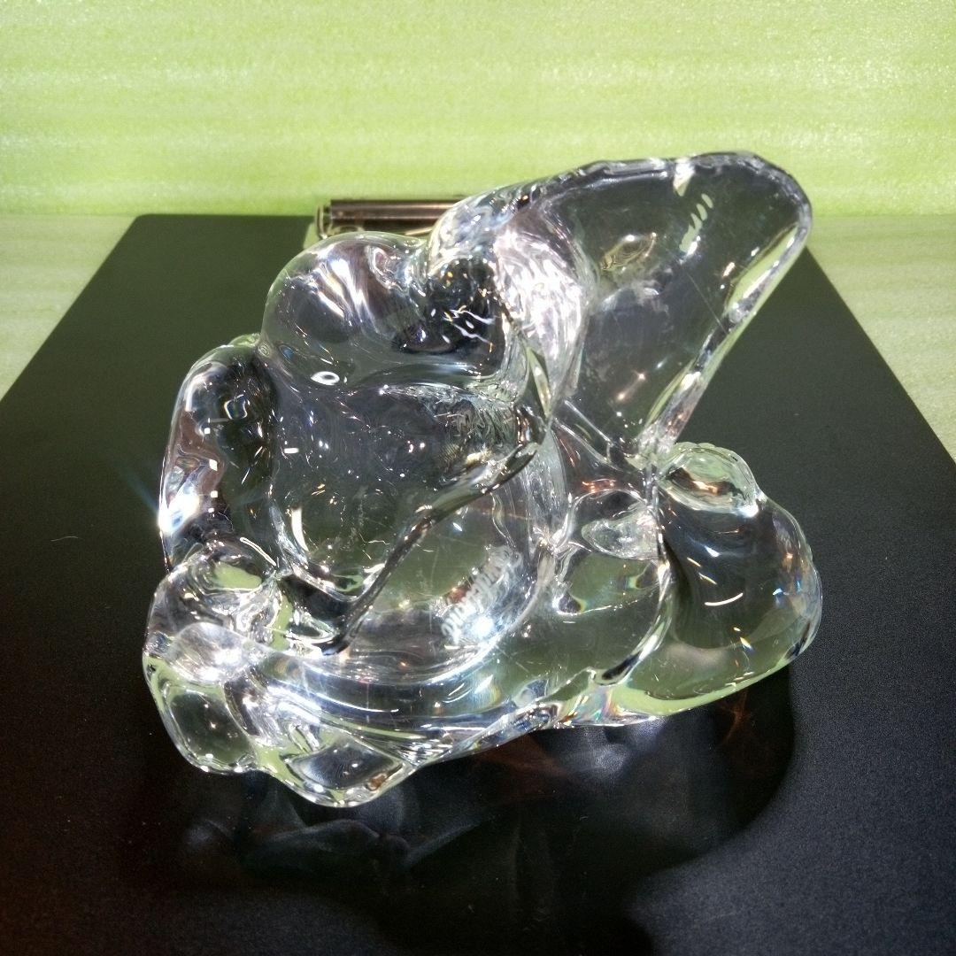 Hadeland　ハーデランド　猫の置物　クリスタルガラス？　※小傷多数有り