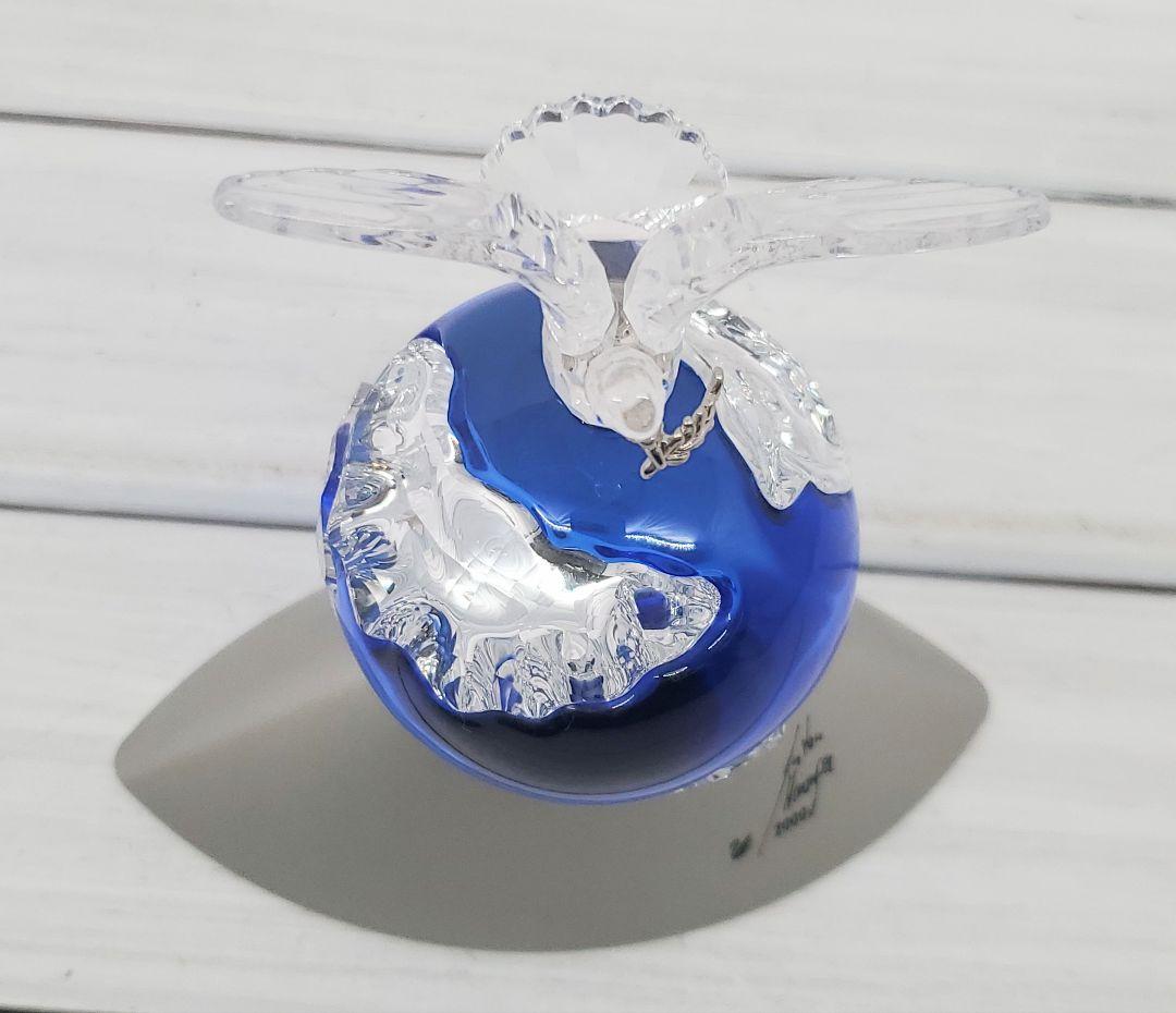 スワロフスキー　2000年記念作品　クリスタルプラネット　地球儀　鳩