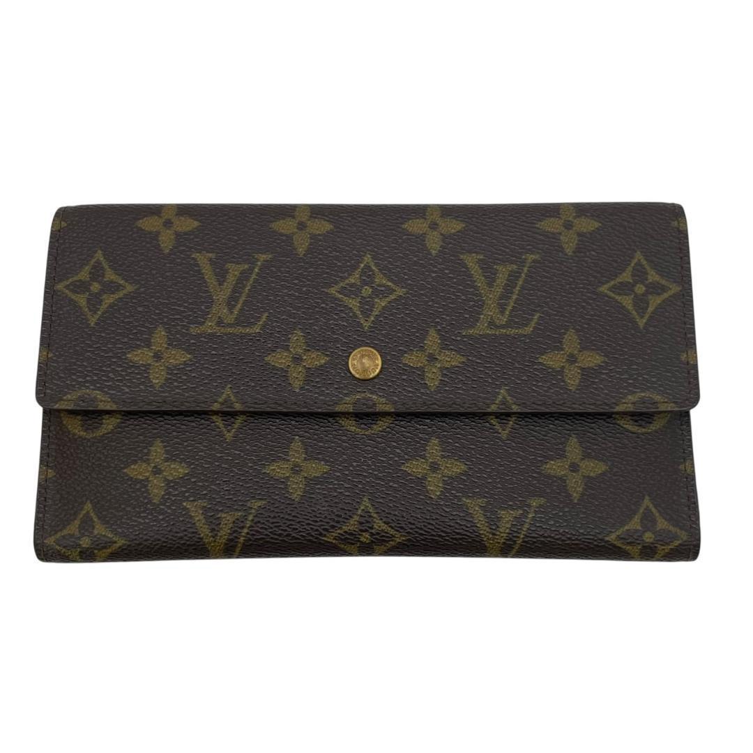 【極美品】 ルイヴィトン インターナショナル 長財布 モノグラム レザー