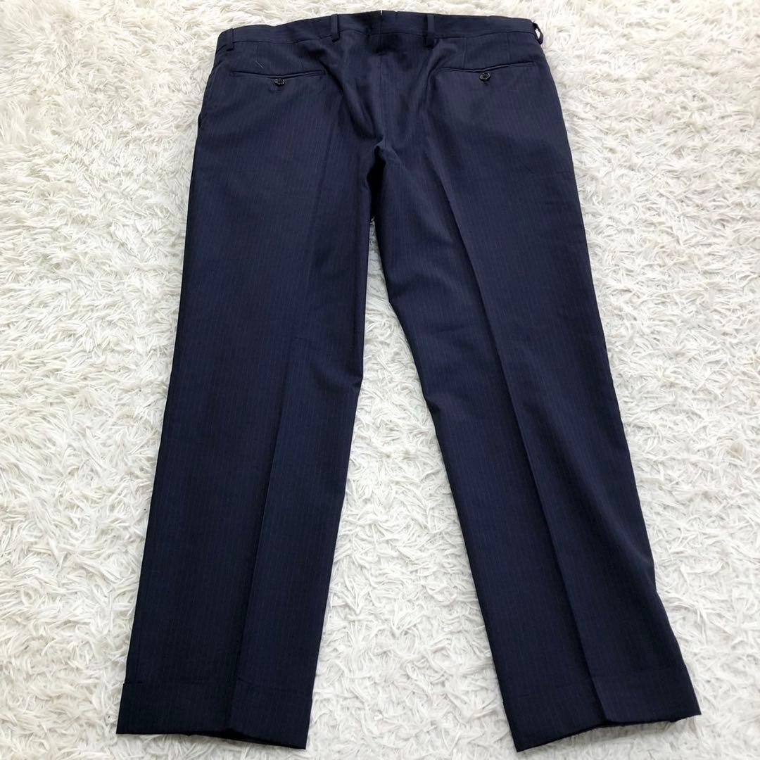 美品✨LARDINI ラルディーニ セットアップ ストライプ ネイビー 56