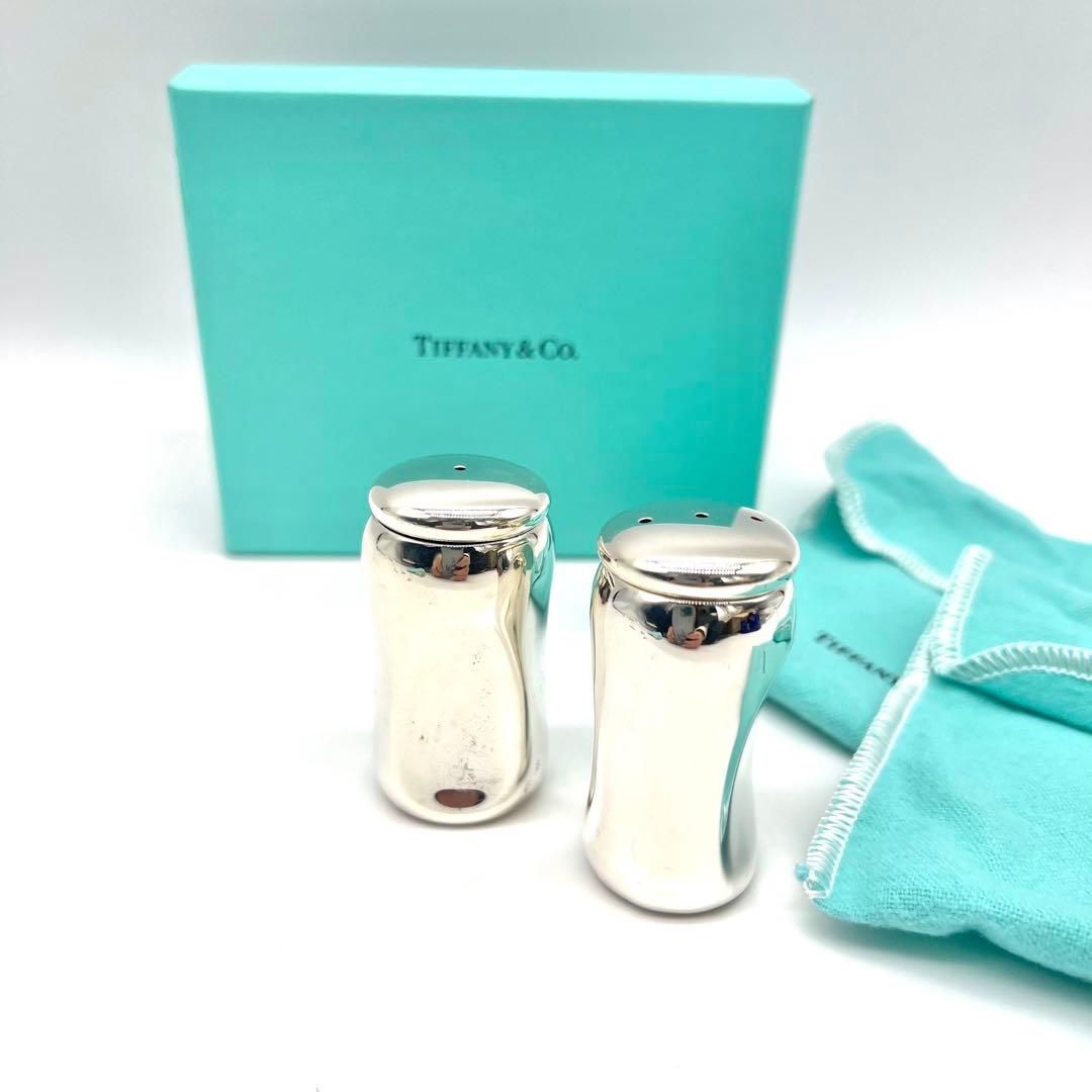 未使用 Tiffany ティファニー サムプリント ソルト＆ペッパー シェイカー
