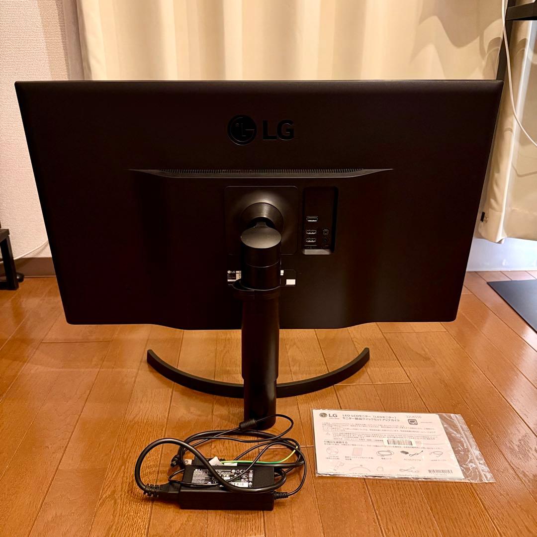 LG 31.5インチ 4Kモニター 32UK550-B HDR対応 付属品あり
