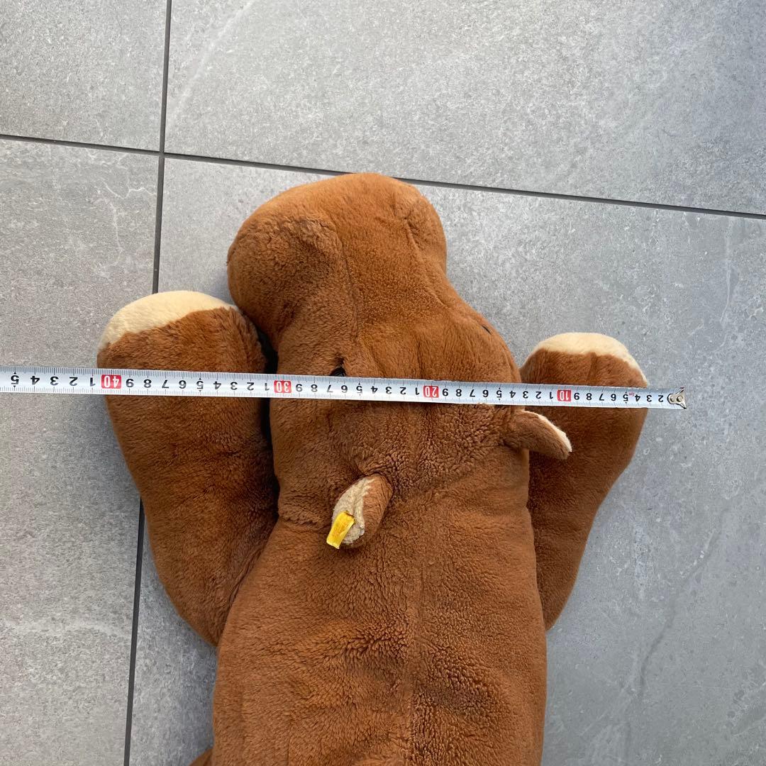 【早い者勝ち】シュタイフ 美品 ぬいぐるみ レア 特大 カバ モッキー ドイツ製