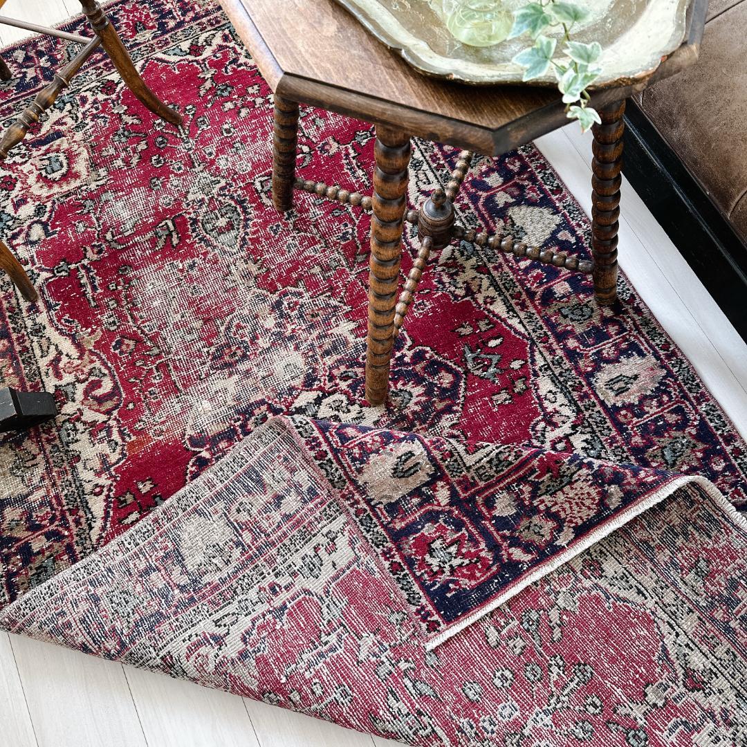 actn202 トルコ ヴィンテージラグ A112