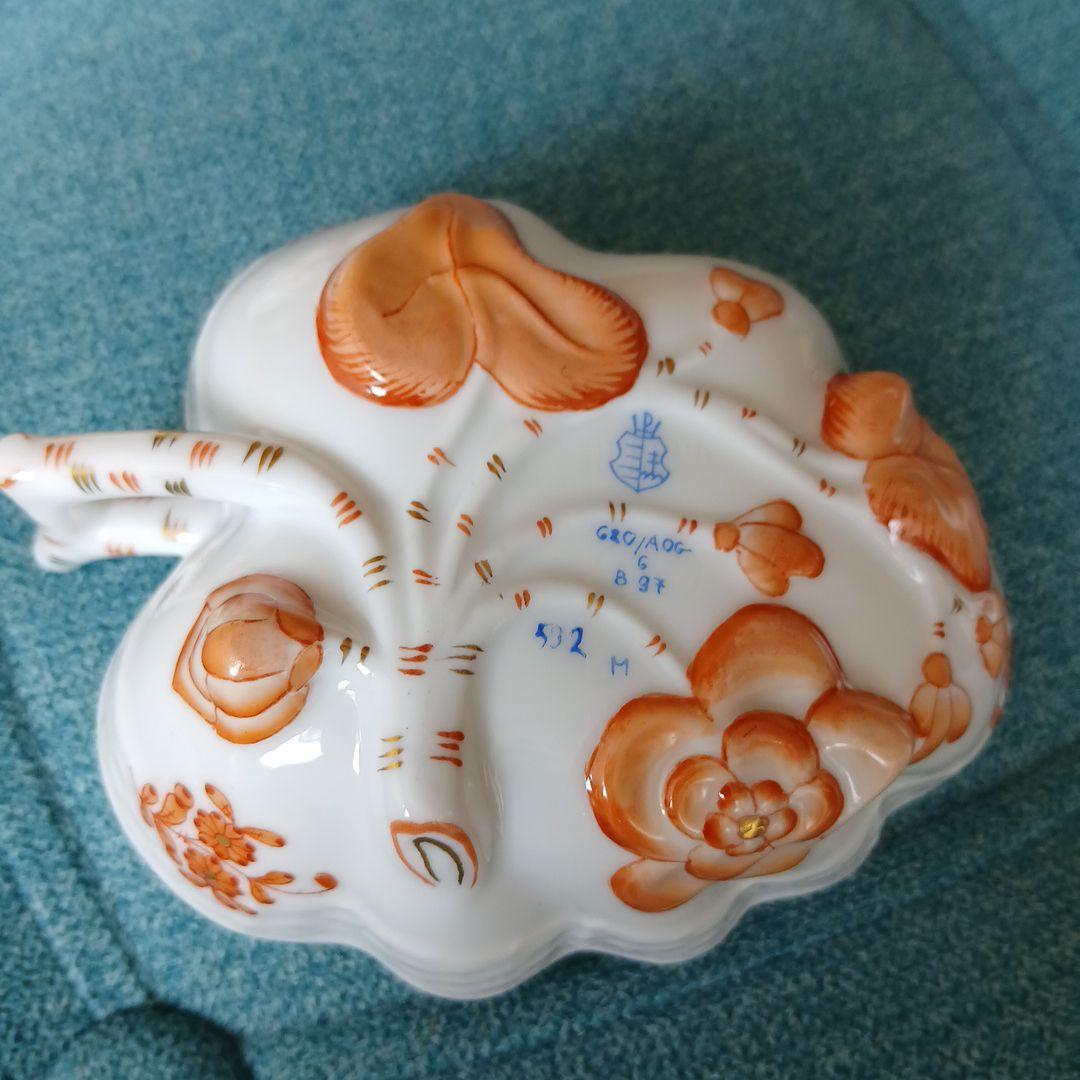 ヘレンドオープンシュガー花柄陶器 菓子入れ 3個セット