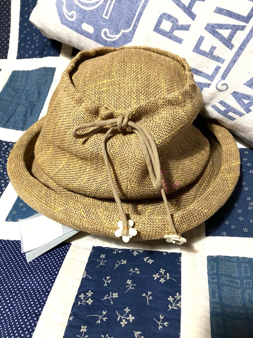 45R パトアシュ　pate a Chou リネンラミーハット