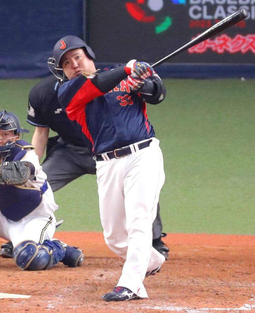 【刺繍　限定】2023 WBC 山川　ビジター　ユニフォーム　ミズノ　O