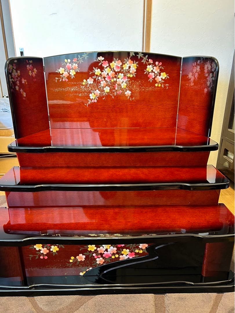 3段雛人形　西陣金襴　小野隆山作　送料込み