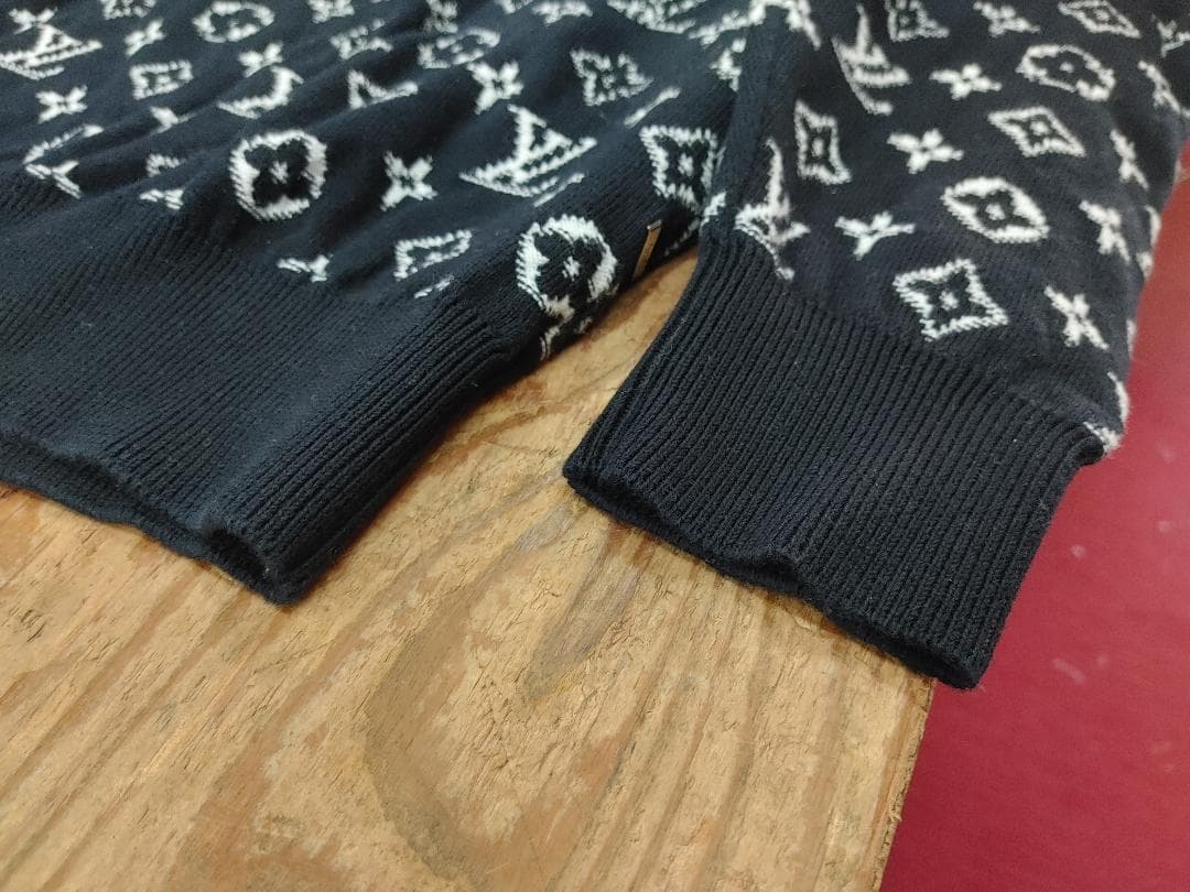 S Louis Vuitton グラデーション ニット セーター パーカー