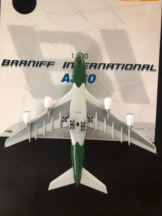 Jet-X 1/400 JX054 A380QC BRANIFF グリーン