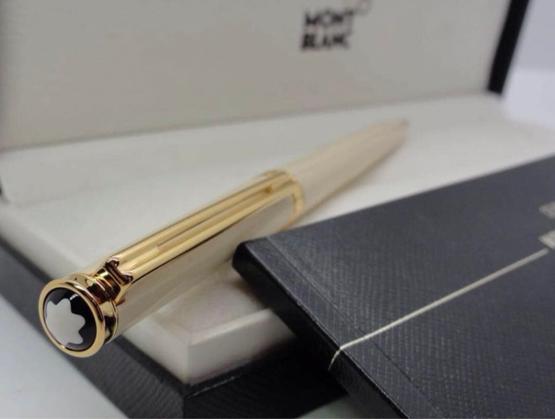 モンブラン　ボールペン★未使用の稀少な白軸ホワイト・オブリュージュNo15270